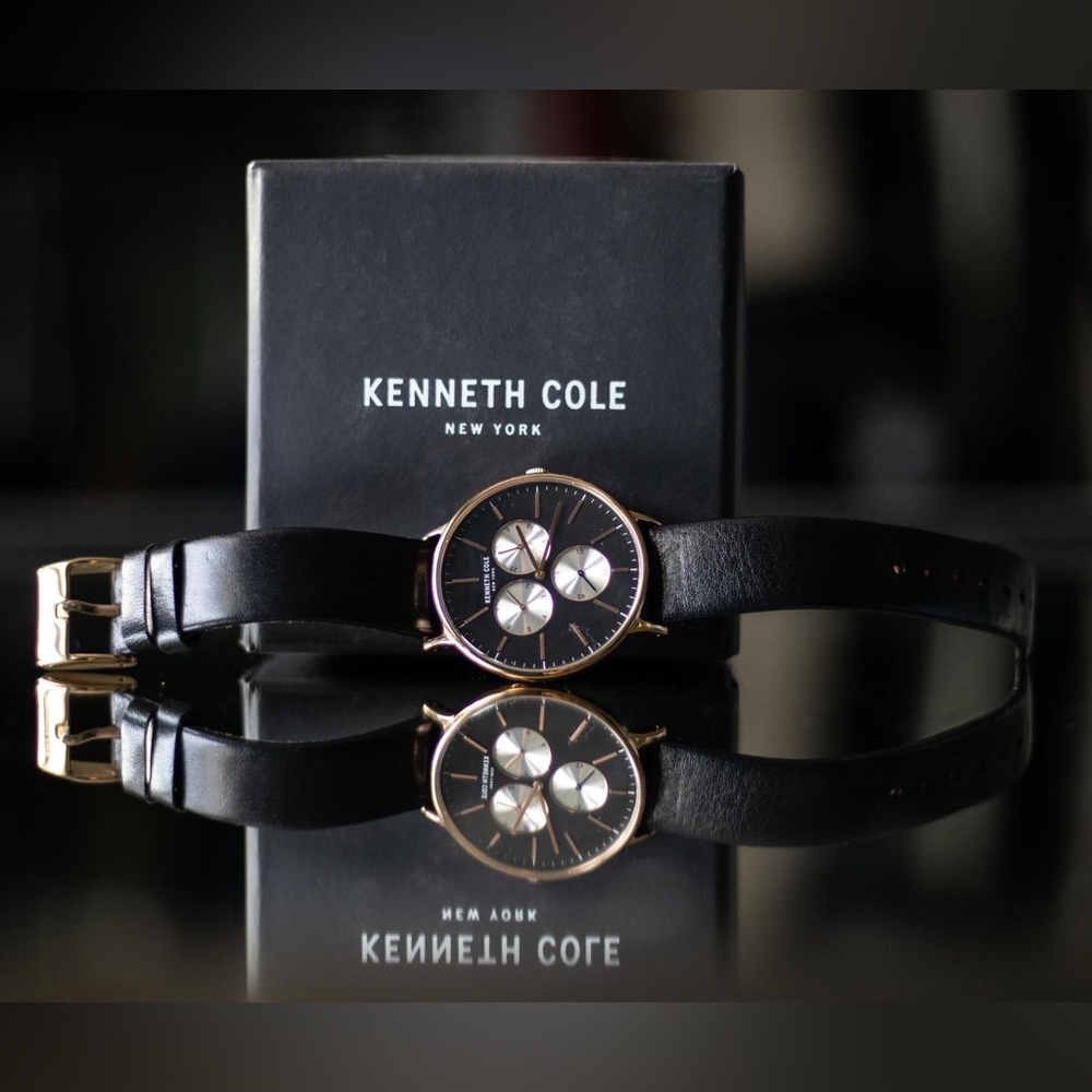 Kenneth Cole New York chronograph watch.